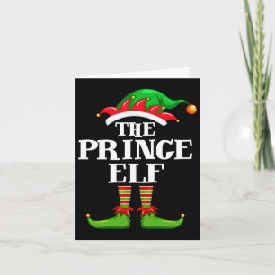 Carte Prince Elf Matching Family Group Christmas Party P