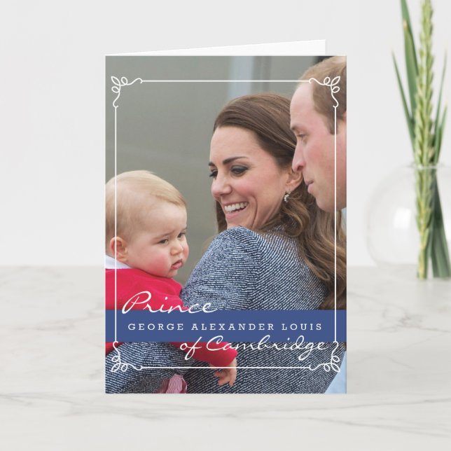 Carte Prince George - William & Kate (Devant)