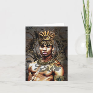 Carte Prince tribal africain • Salutation de l'héritage 