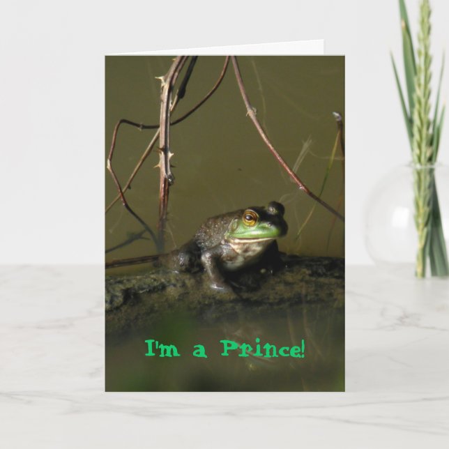 Carte Prince Valentine Frog Vert (Devant)