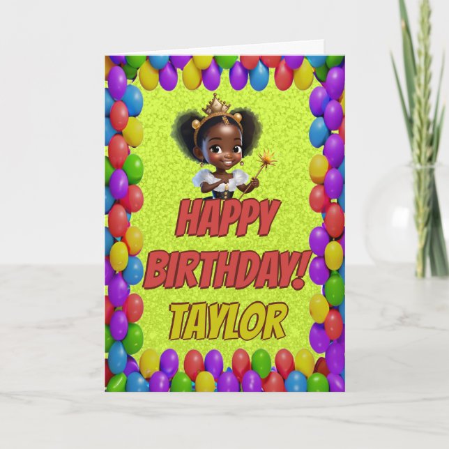 Carte Princess Fairytale Royal Jolie salutation Annivers (Devant)