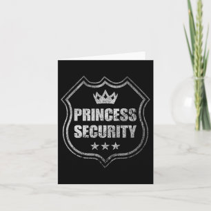 Carte Princess Security Protection Anniversaire Party Ma