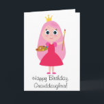 Carte Princesse Artist Granddaughter d'anniversaire<br><div class="desc">Cette carte est pour une petite-fille de princesse-artiste sur son anniversaire. Les articles assortis,  tels que le tablier de l'enfant et l'autocollant,  sont disponibles au penguincornerstore sous les catégories appropriées.</div>