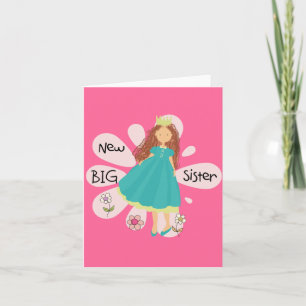 Carte Princesse Big Soeur Cheveux Brown