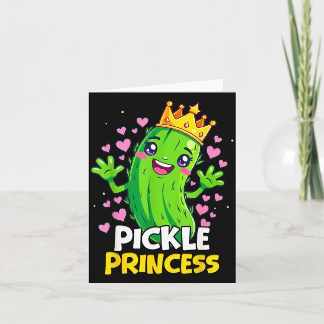 Carte Princesse Ckle Mignonne Kawaii Cuber Dessin Animé  (Devant)