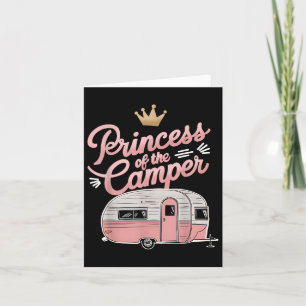Carte Princesse De Camper Camping Van Trailer Rv A Femme