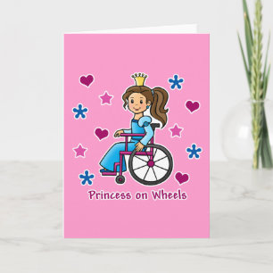 Carte Princesse de fauteuil roulant