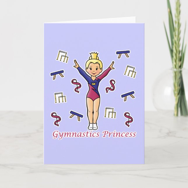 Carte Princesse de Gymnastique (Devant)