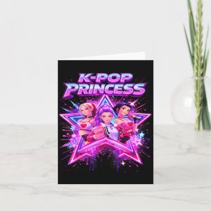 Carte Princesse K-p K p Enfants Filles K-p Anniversaire