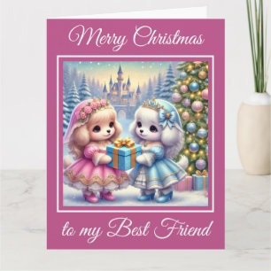 Carte Princesse Puppies Meilleurs amis Noël