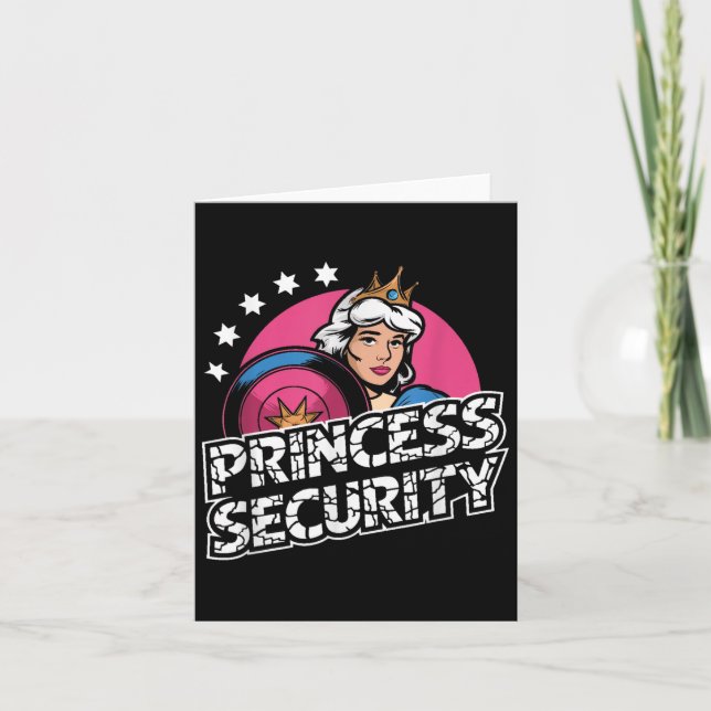 Carte Princesse Sécurité Anniversaire Papa &amp; Maman G (Devant)