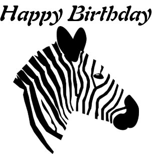 Cartes Zebre D Anniversaire Zazzle Fr