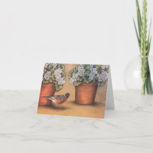 Carte Printemps de bienvenue