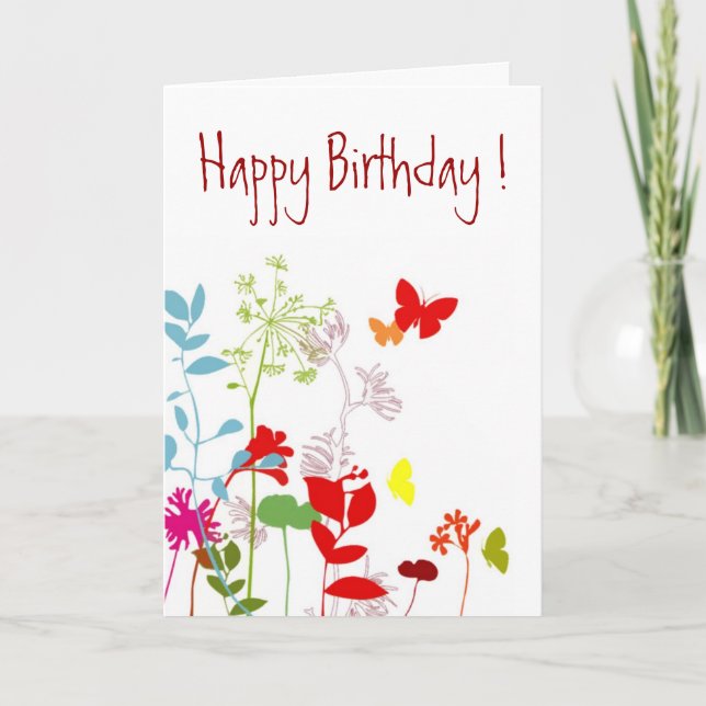 Carte Printemps frais, Joyeux Anniversaire ! - PERSONNAL (Devant)