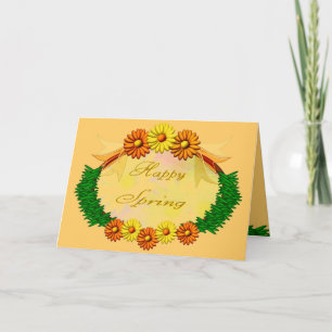 Carte Printemps heureux