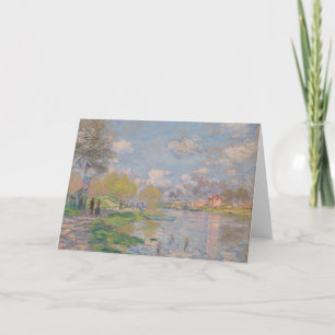 Carte Printemps sur la Seine par Monet Impressionniste