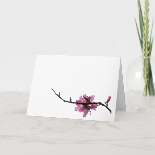 Carte Printemps Zen/Toute Occassion Voeux Orientaux et C (Devant)