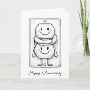 Carte Prise électrique pour anniversaire de mariage