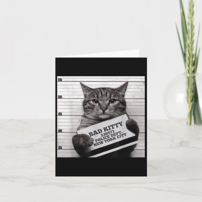 Carte Prison De Prison De Chat Prisonnier Bad Kitty Mugs (Devant)