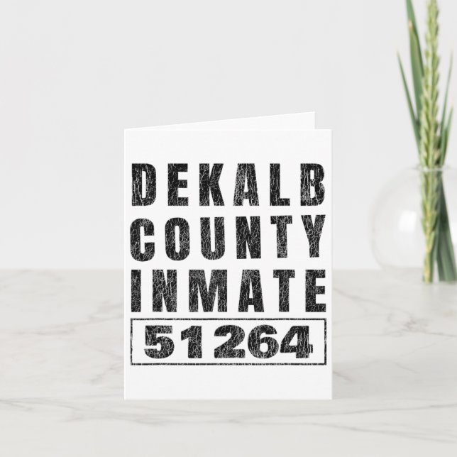 Carte Prison Détenu Costume Halloween Dekalb Comté Geor (Devant)