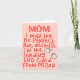 Carte Prison Maman Fête des Mères Anniversaire