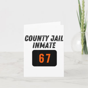 Carte Prisonnier de la prison du comté 67 Halloween drôl