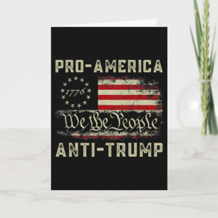 Carte Pro-américain Anti-trump Nous Le Peuple Anti Trump