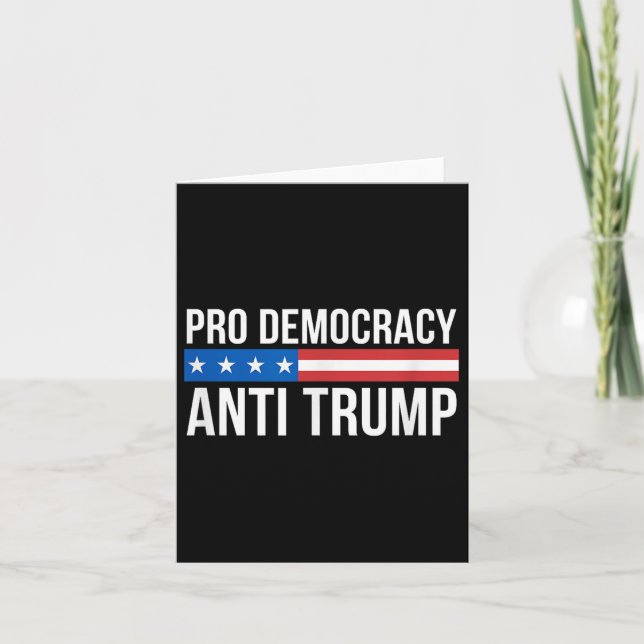 Carte Pro Democracy - Anti Trump - (Devant)