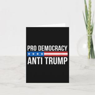 Carte Pro Democracy - Anti Trump -