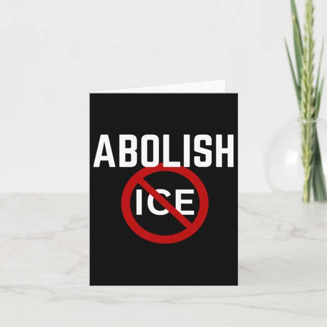 Carte Pro Immigrant Anti-Ice Anti Trump (Devant)