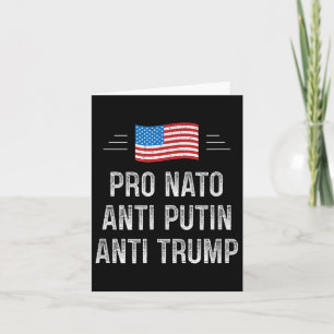 Carte Pro Nato - Anti Poutine - Anti Trump - Style Rétro