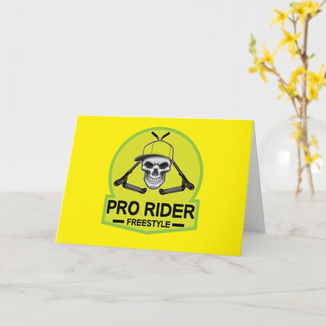 Carte Pro Scooter Free Rider (Fleur jaune)