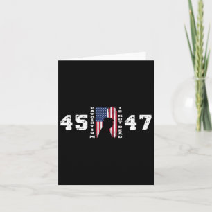 Carte Pro Trump 45 47 Le patriotisme n'est pas mort Vint