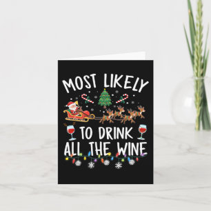 Carte Probablement Boire Tout Le Vin Famille Corresponda