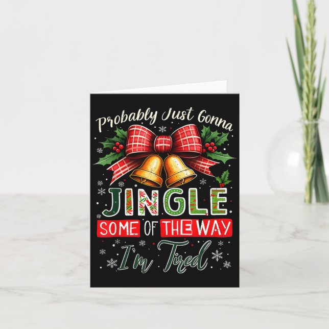 Carte Probablement juste agiter un peu Noël (Devant)