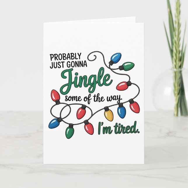 Carte Probablement juste Noël en tintant  (Devant)