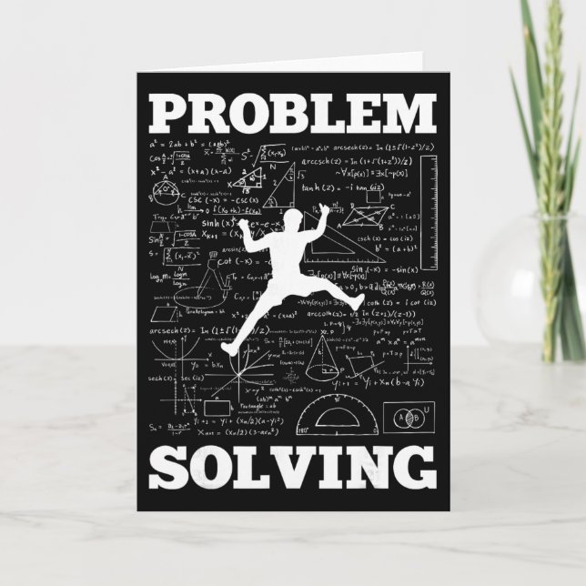 Carte Problem Solving Climber Rock Climbing Bouldering P (Devant)