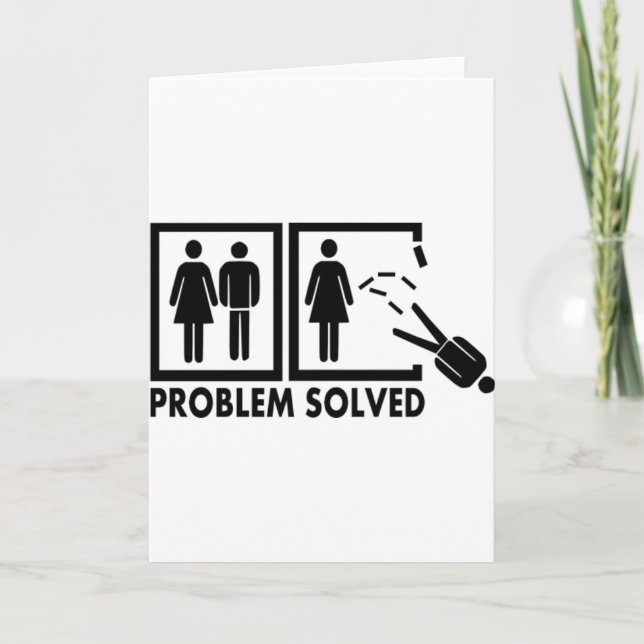 Carte Problème résolu - Homme (Devant)