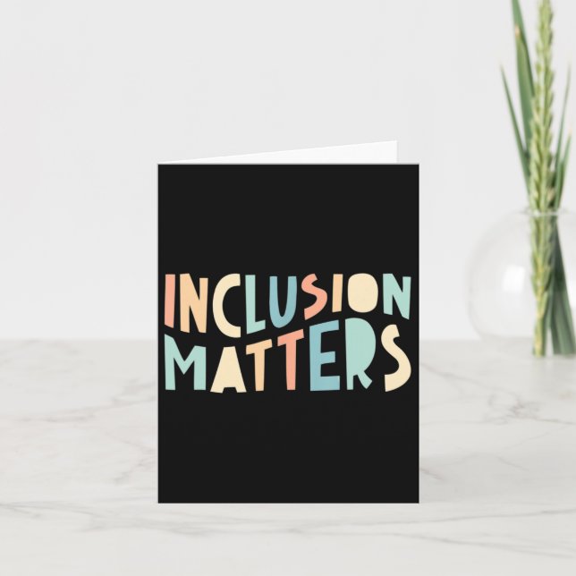 Carte Problèmes d'inclusion Éducation spéciale Autisme (Devant)