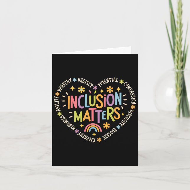 Carte Problèmes d'inclusion Enseignant spécialisé Autis (Devant)