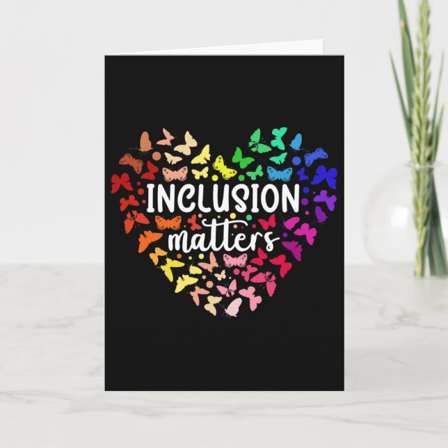 Carte Problèmes d'inclusion Mois de la sensibilisation à (Devant)
