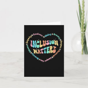 Carte Problèmes d'inclusion Sensibilisation sur l'autism