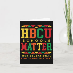 Carte Problèmes scolaires universitaires noirs HBCU Afri