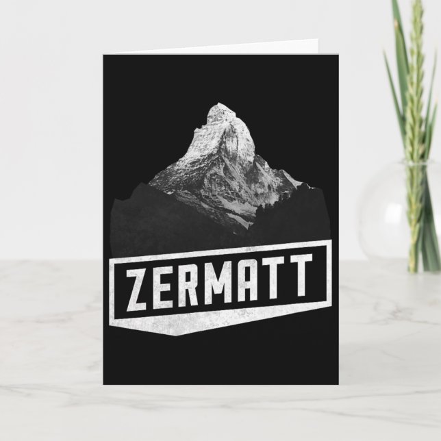 Carte Problemhorn Zermatt Suisse Ski Holiday Mou (Devant)