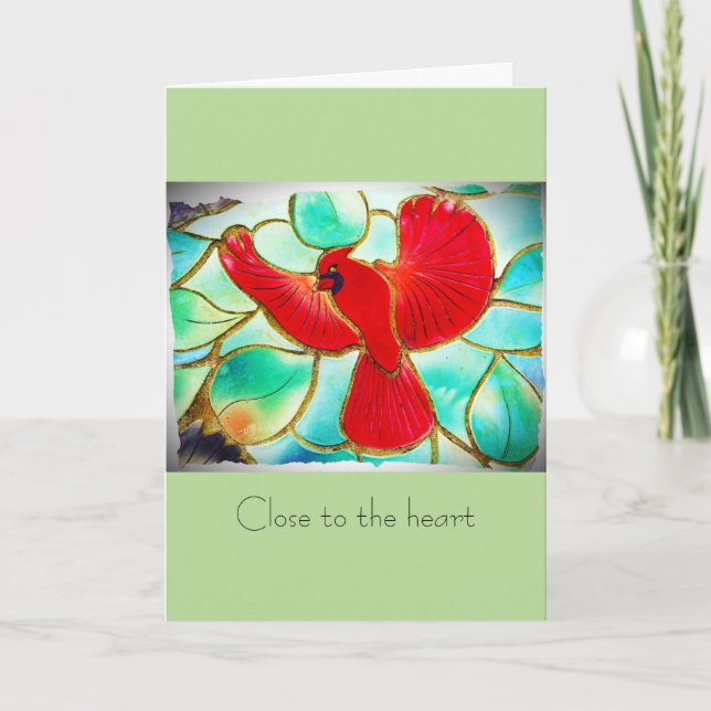 Carte Proche Cardinal Card Coeur (Devant)