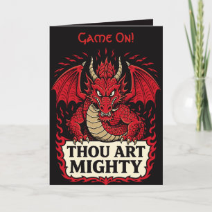 Carte Proclamation du puissant dragon rouge