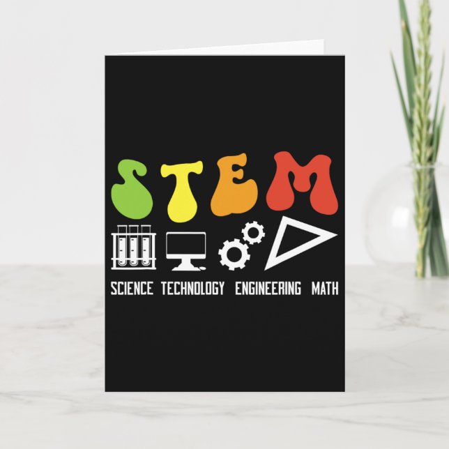 Carte Prof Appreciation Stem Enseignement Groovy Stem  (Devant)