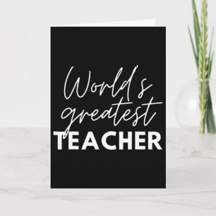 Carte Prof le plus génial du monde Drôle Fier Prof appré
