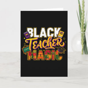 Carte Prof Magic Enseignant Noir Mois de l'Histoire des