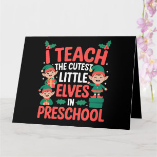 Carte Prof Noël Je Fais Cours Aux Elfes Les Plus Mignons